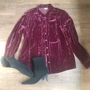 🌸J. Jill Velvet Blouse🌸